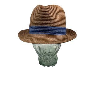 Brown & Blue Summer Fedora